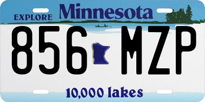 MN license plate 856MZP