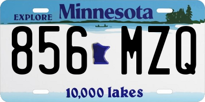 MN license plate 856MZQ