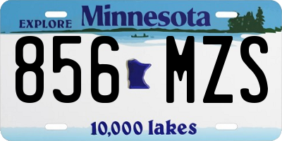 MN license plate 856MZS
