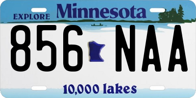 MN license plate 856NAA