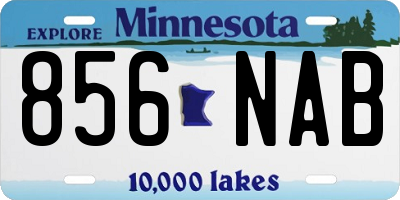 MN license plate 856NAB