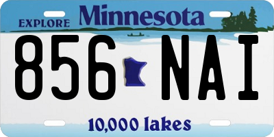 MN license plate 856NAI