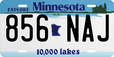 MN license plate 856NAJ
