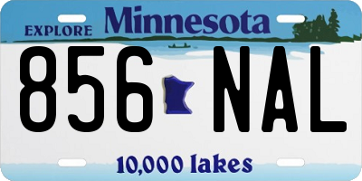 MN license plate 856NAL