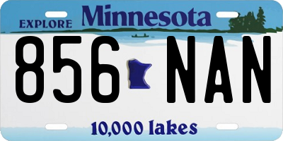MN license plate 856NAN