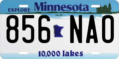 MN license plate 856NAO