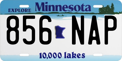 MN license plate 856NAP