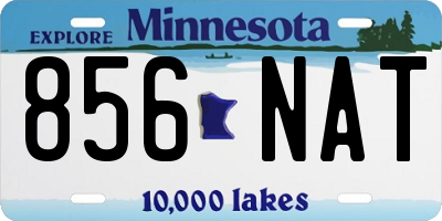 MN license plate 856NAT