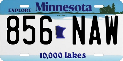 MN license plate 856NAW