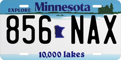 MN license plate 856NAX