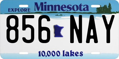 MN license plate 856NAY