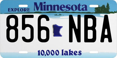 MN license plate 856NBA