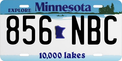 MN license plate 856NBC