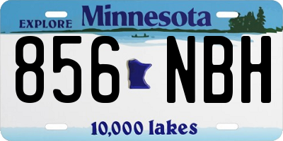 MN license plate 856NBH