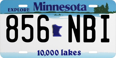 MN license plate 856NBI