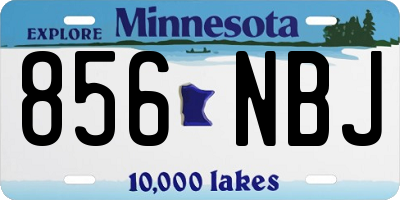 MN license plate 856NBJ