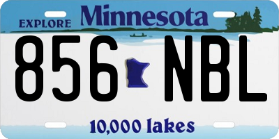 MN license plate 856NBL