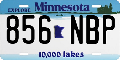 MN license plate 856NBP