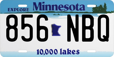 MN license plate 856NBQ