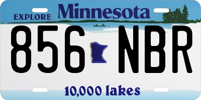 MN license plate 856NBR