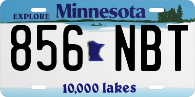 MN license plate 856NBT