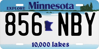 MN license plate 856NBY