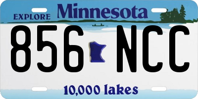 MN license plate 856NCC