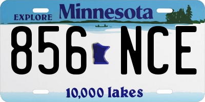MN license plate 856NCE