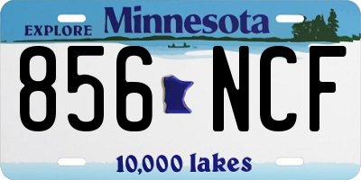 MN license plate 856NCF