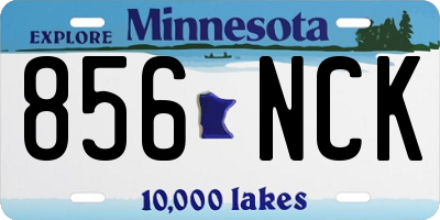 MN license plate 856NCK
