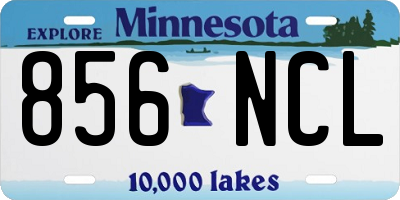 MN license plate 856NCL