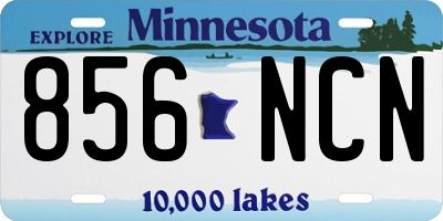 MN license plate 856NCN
