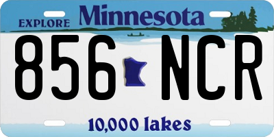 MN license plate 856NCR