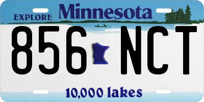 MN license plate 856NCT