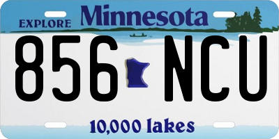 MN license plate 856NCU