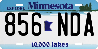 MN license plate 856NDA