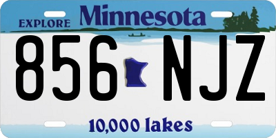 MN license plate 856NJZ