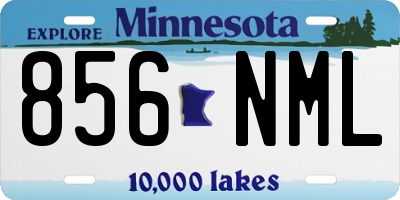 MN license plate 856NML