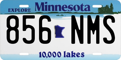 MN license plate 856NMS