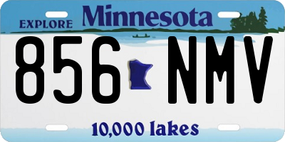 MN license plate 856NMV