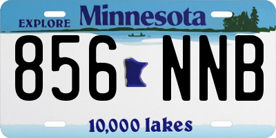 MN license plate 856NNB