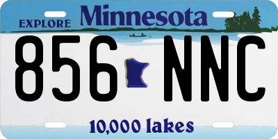 MN license plate 856NNC