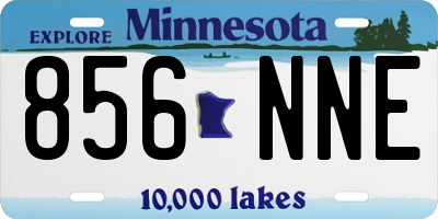 MN license plate 856NNE