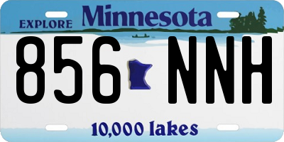 MN license plate 856NNH