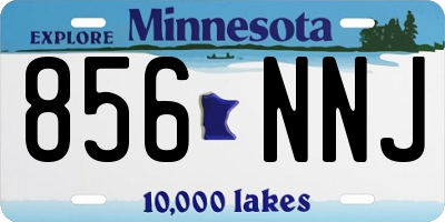 MN license plate 856NNJ