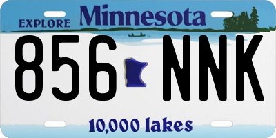 MN license plate 856NNK