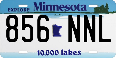 MN license plate 856NNL