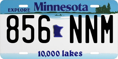 MN license plate 856NNM