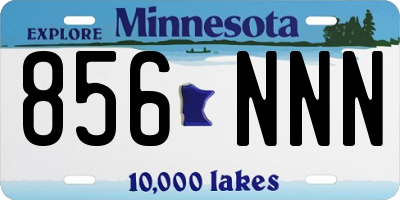 MN license plate 856NNN