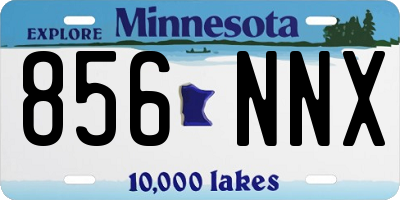 MN license plate 856NNX